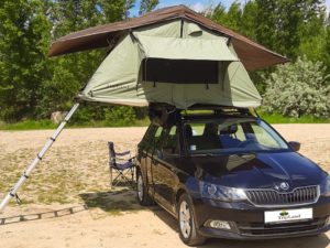 Skoda Fabia with TripLand Roof Tent