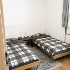 bedroom with two beds near Bratislava